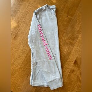 Vineyard Vines Girls 8-10 Long-sleeve Tee. Leopard whale.